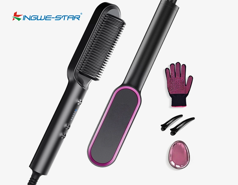 Hair Straightener Comb Straightening Brush